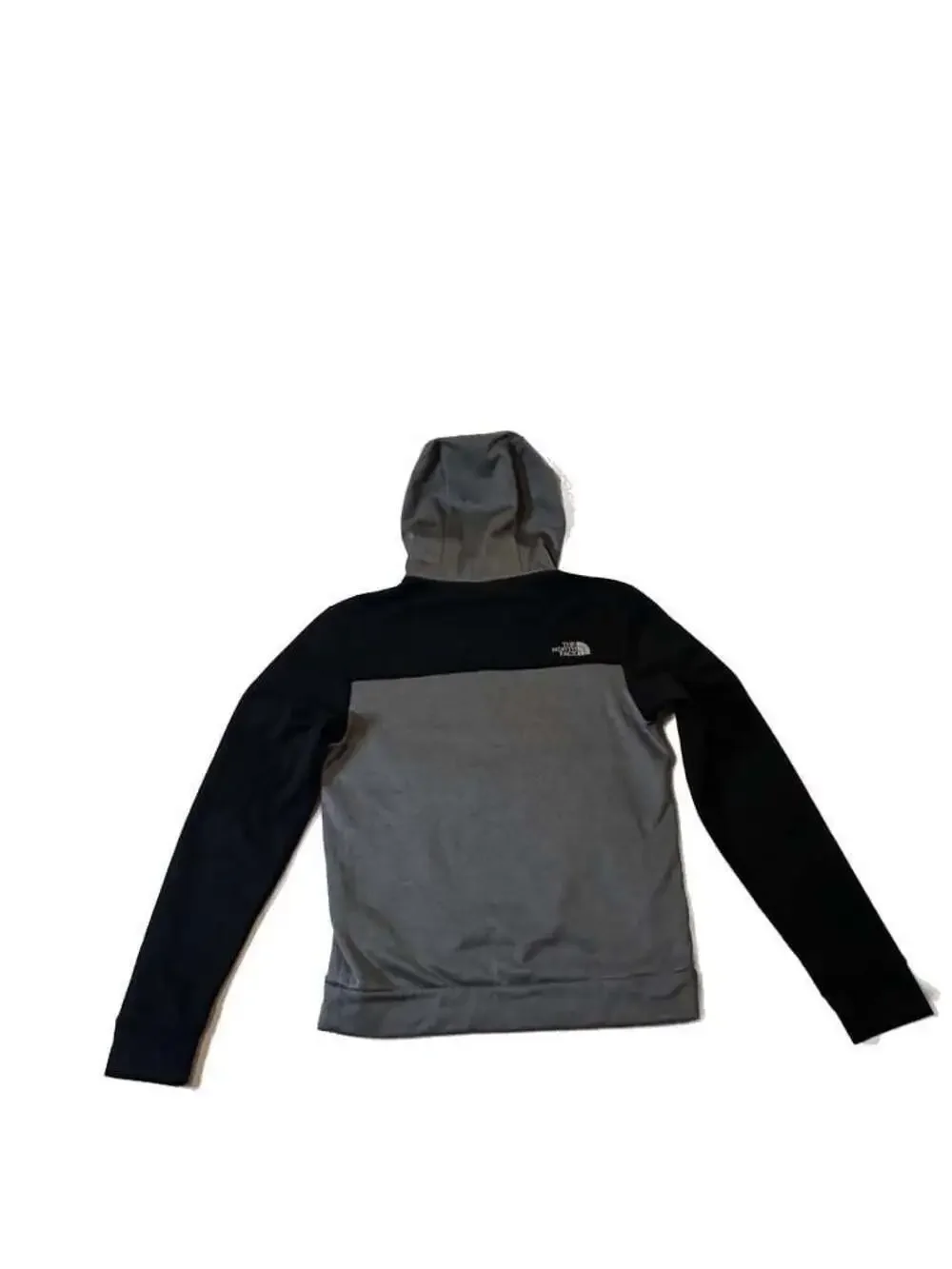 The North Face Mens Small Mountain Athletics 1/4 Zip Hoodie Grey/Black